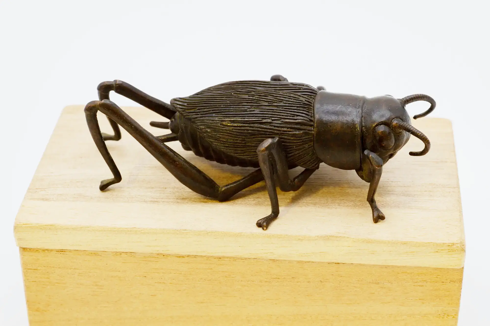 Bonze Articulated Cricket Jizai Okimono - Image 2